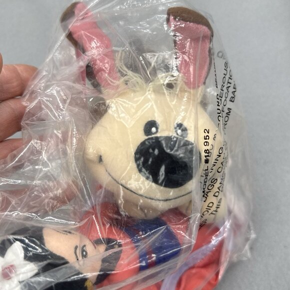 Mulan Traditional Pink Little Brother Disney Store Bean Bag Stuffed Toy Set of 2 - Picture 6 of 6